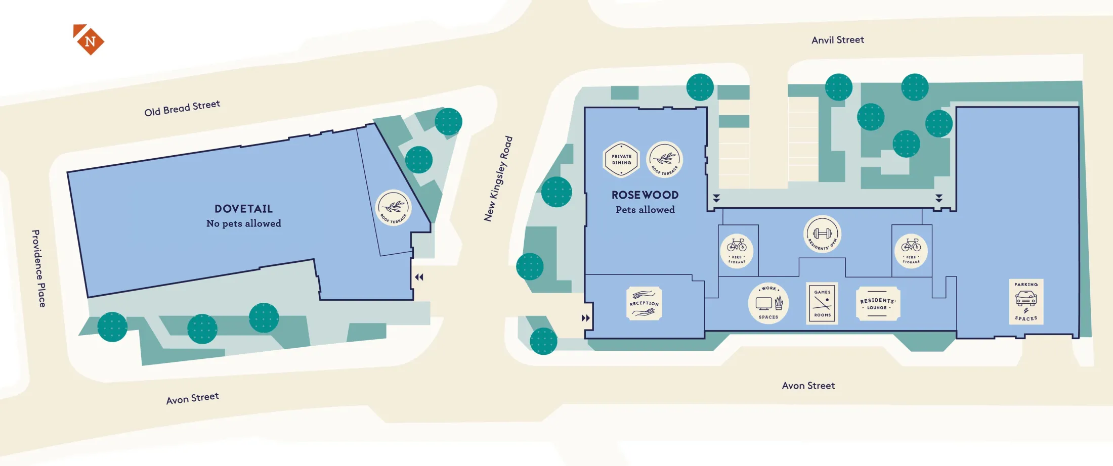 Site plan hotspot background